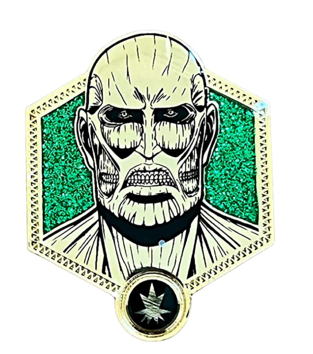 Attack on Titan Golden Colossal Titan Collectible Enamel Pin