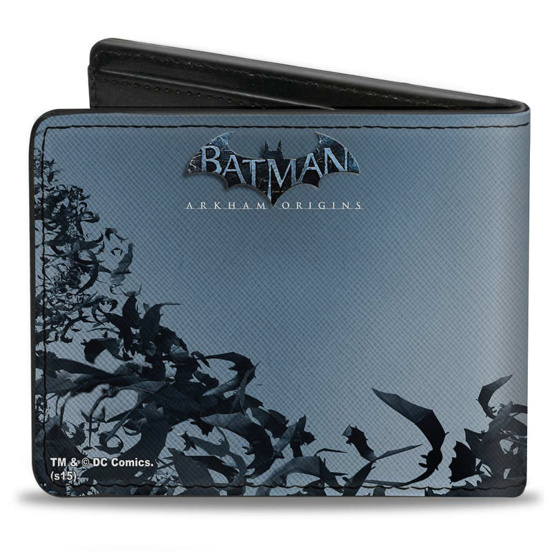 Batman Arkham Origins Joker Face Bats Bi-fold Wallet