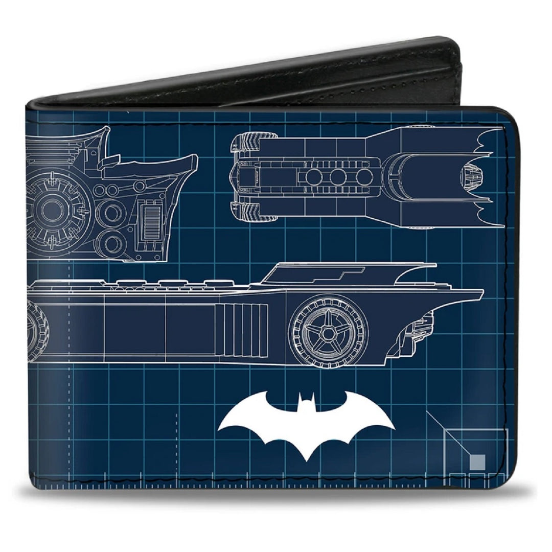 Batman Batmobile Blueprint Tech Turns DC Universe Bifold Wallet