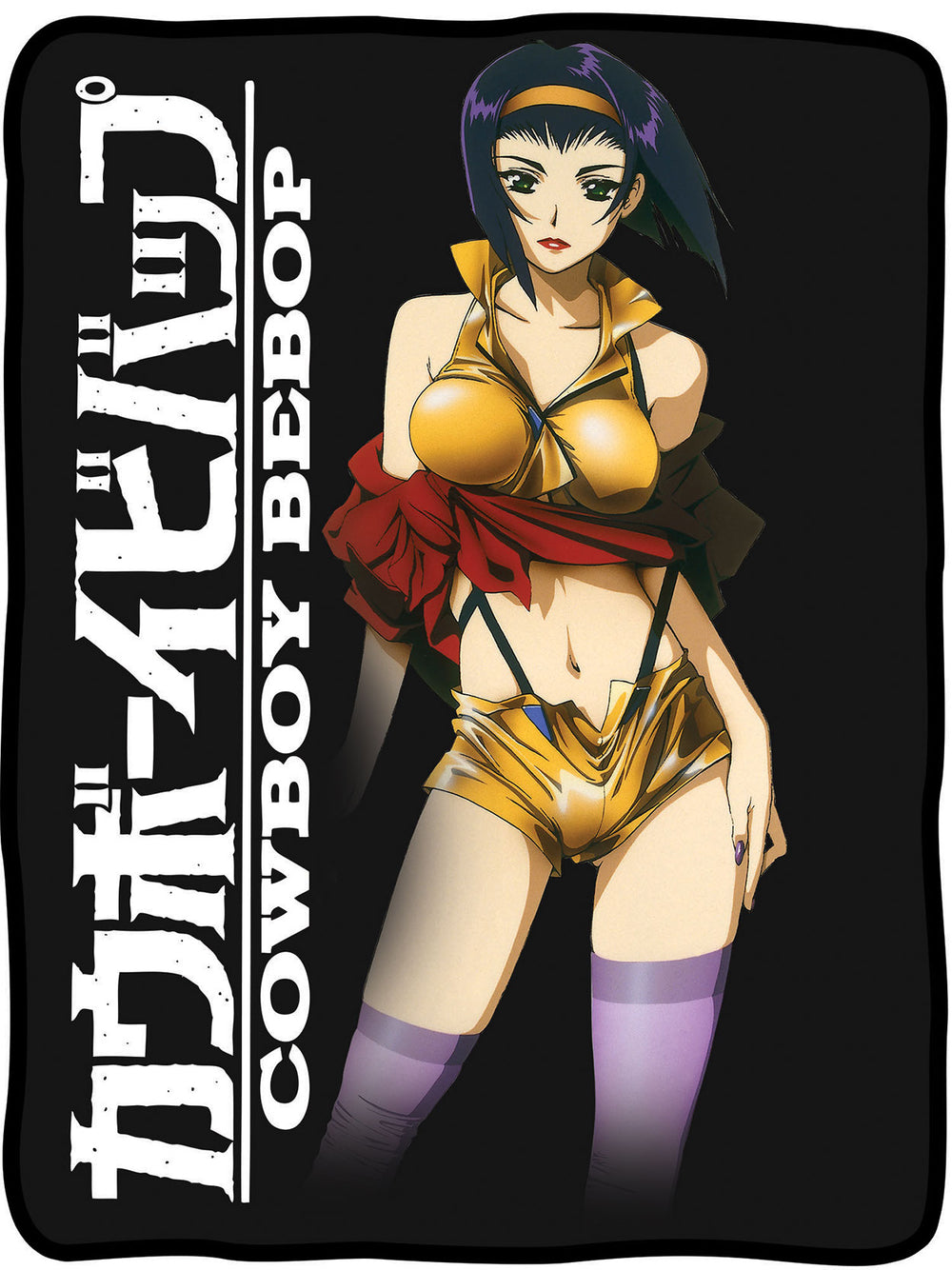 Cowboy Bebop Faye Valentine Standing Fleece Throw Soft Lightweight Blanket 45x60 Inches