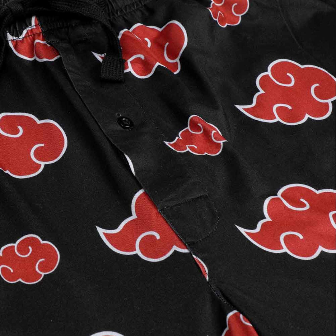 Naruto Shippuden Akatsuki Clouds All Over Anime Adult Unisex Pajama Sleep Pants