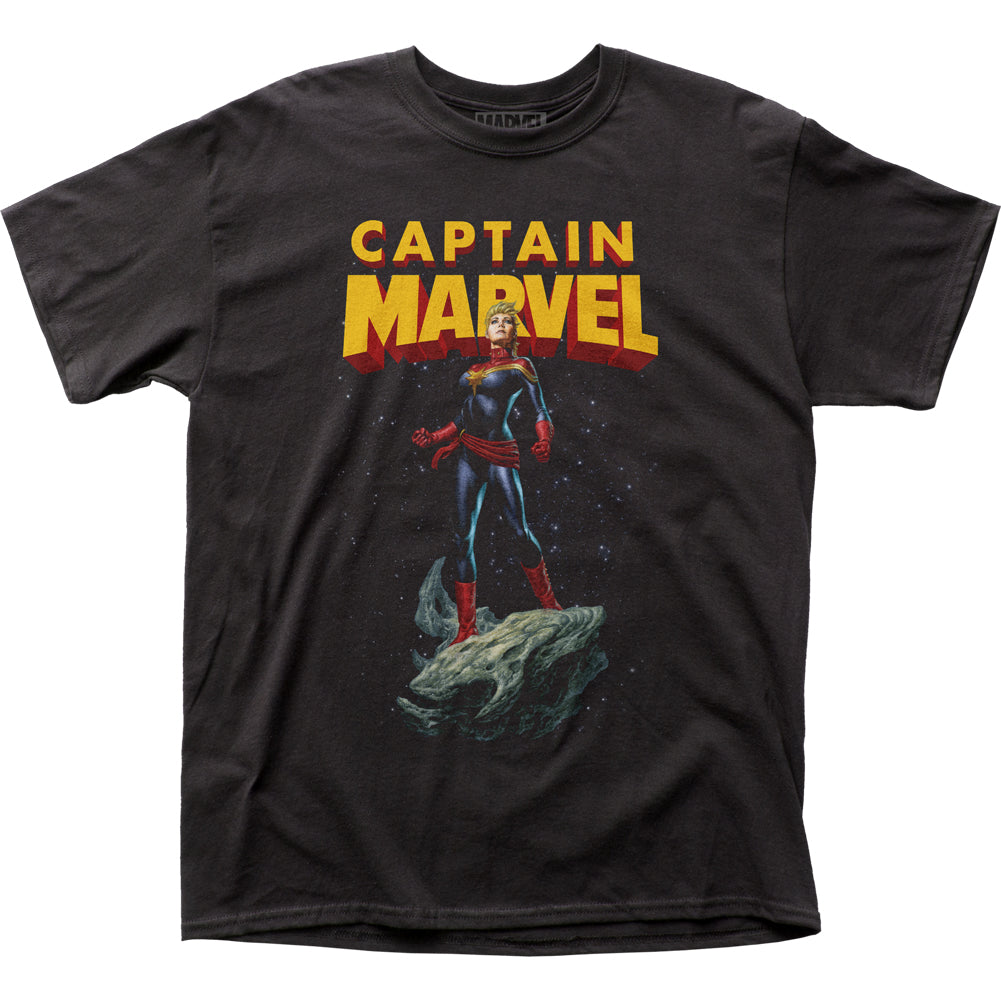 Captain Marvel Asteroid Marvel Comics Adult T-Shirt