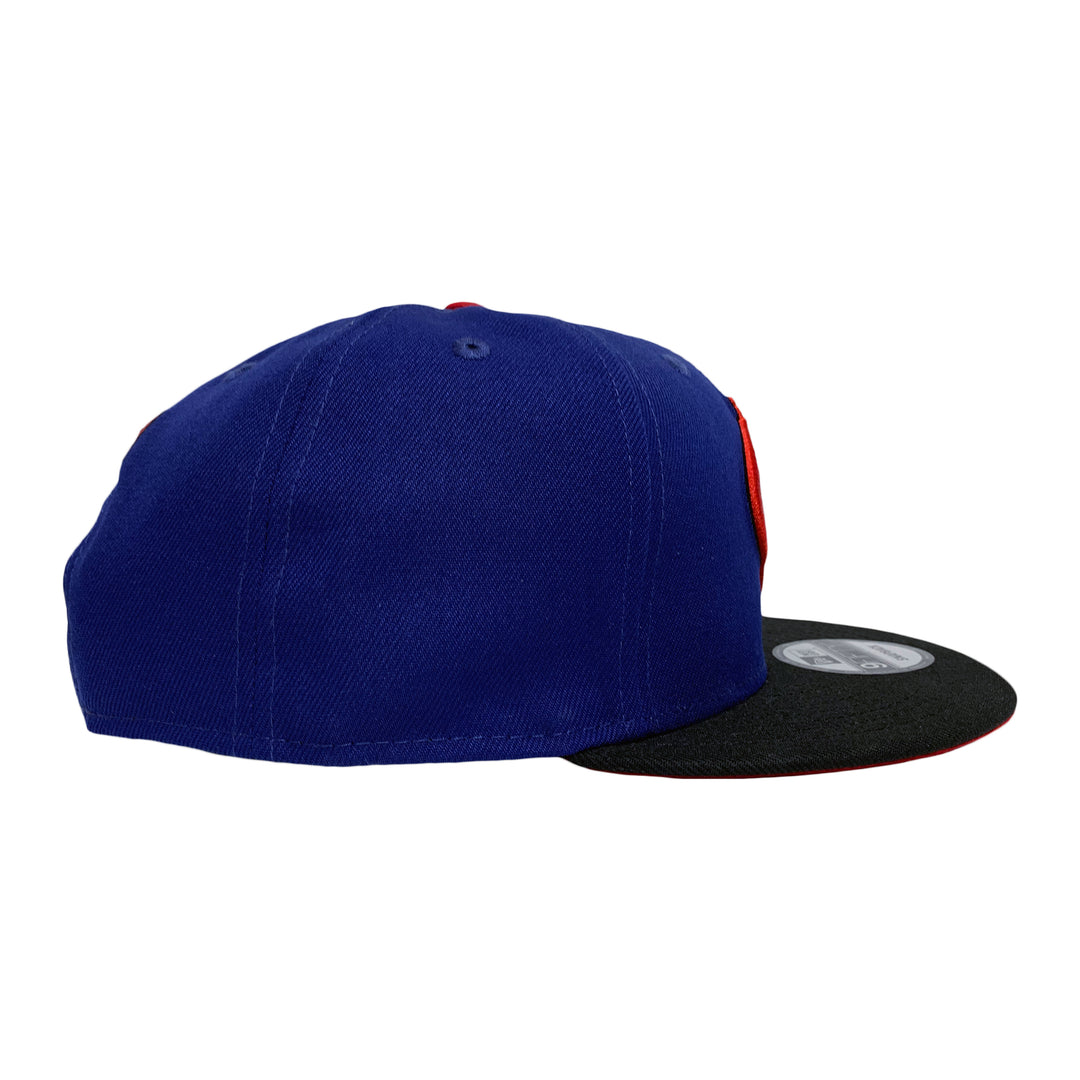 New Era 9FIFTY G.I. Joe Cobra Logo Snapback Hat Cap Royal Black Red