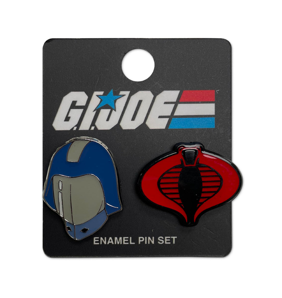 G.I. Joe Cobra Symbol Classic Cobra Commander Enamel Pin 2 Pack Set