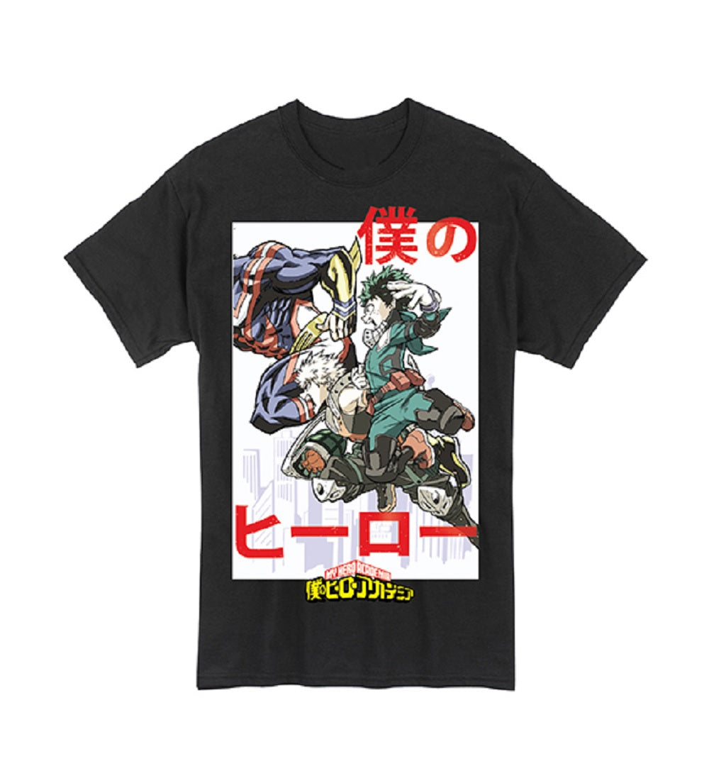 My Hero Academia Group Deku All Might Adult Graphic T-Shirt