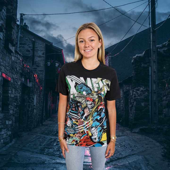 X-Men Wolverine vs Omega Marvel Liscensed Adult T-Shirt