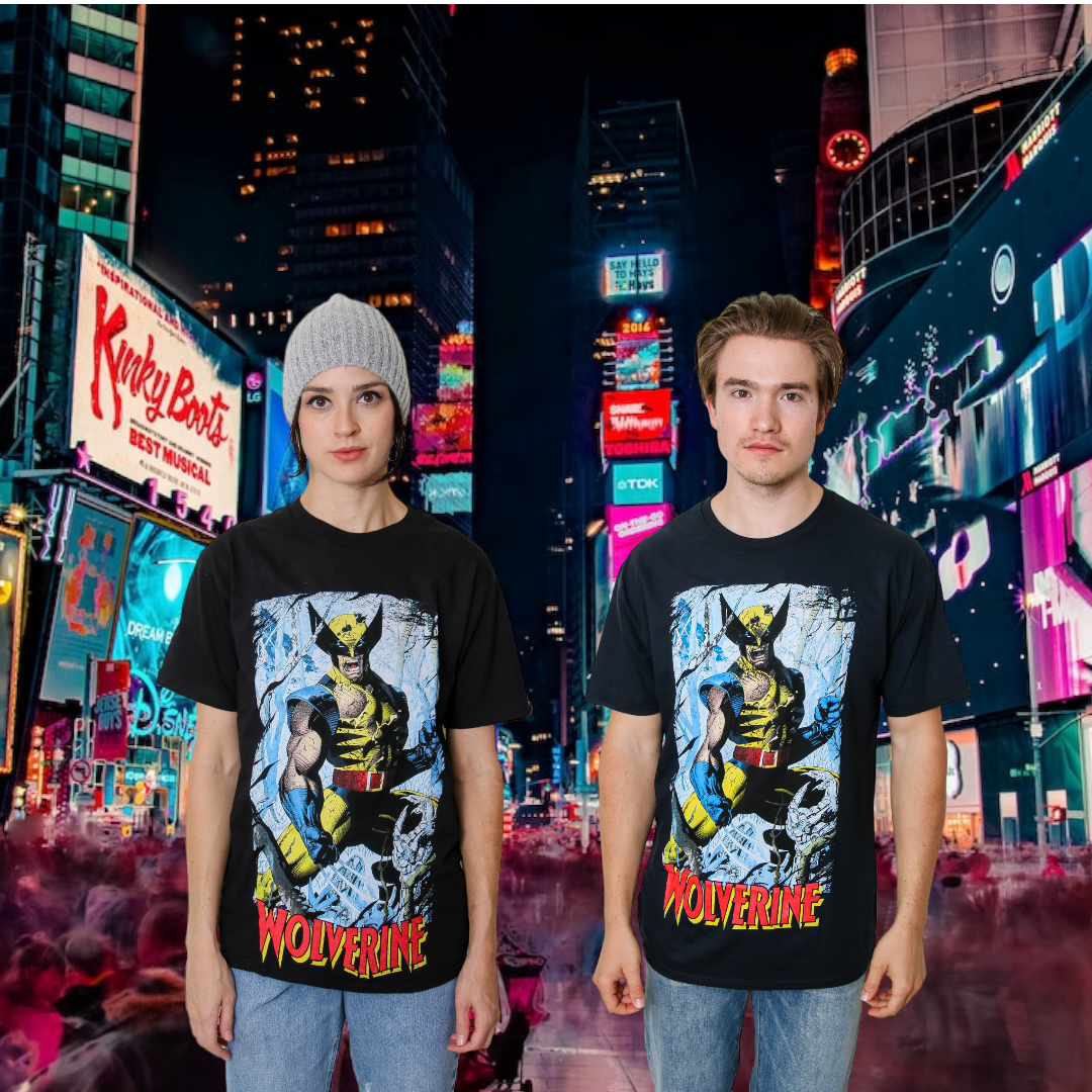 Wolverine 90's Cover By Jim Lee Marvel Comics Adult T-Shirt