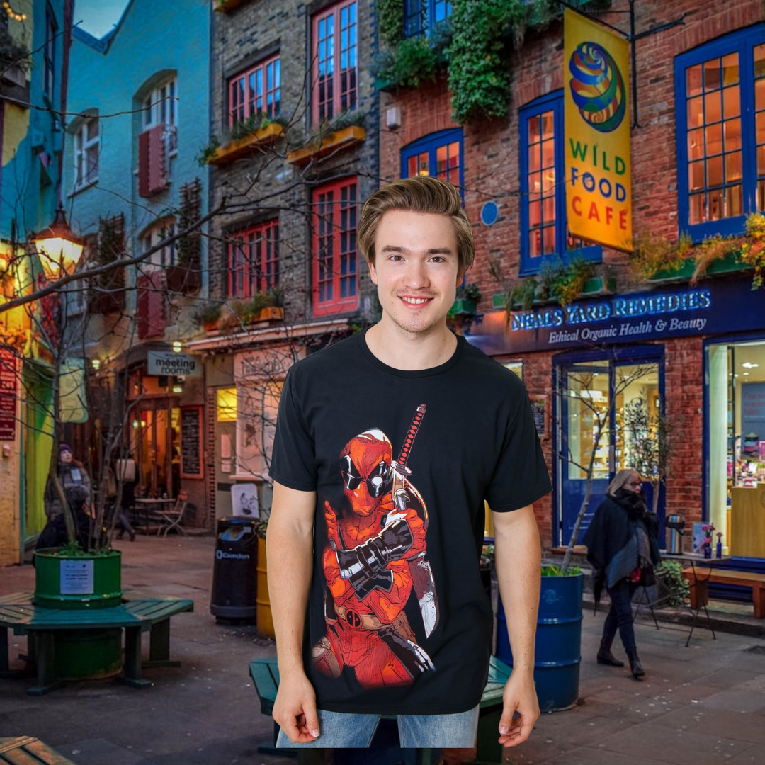 Deadpool Merculese Marvel Comics Licensed Adult T-Shirt