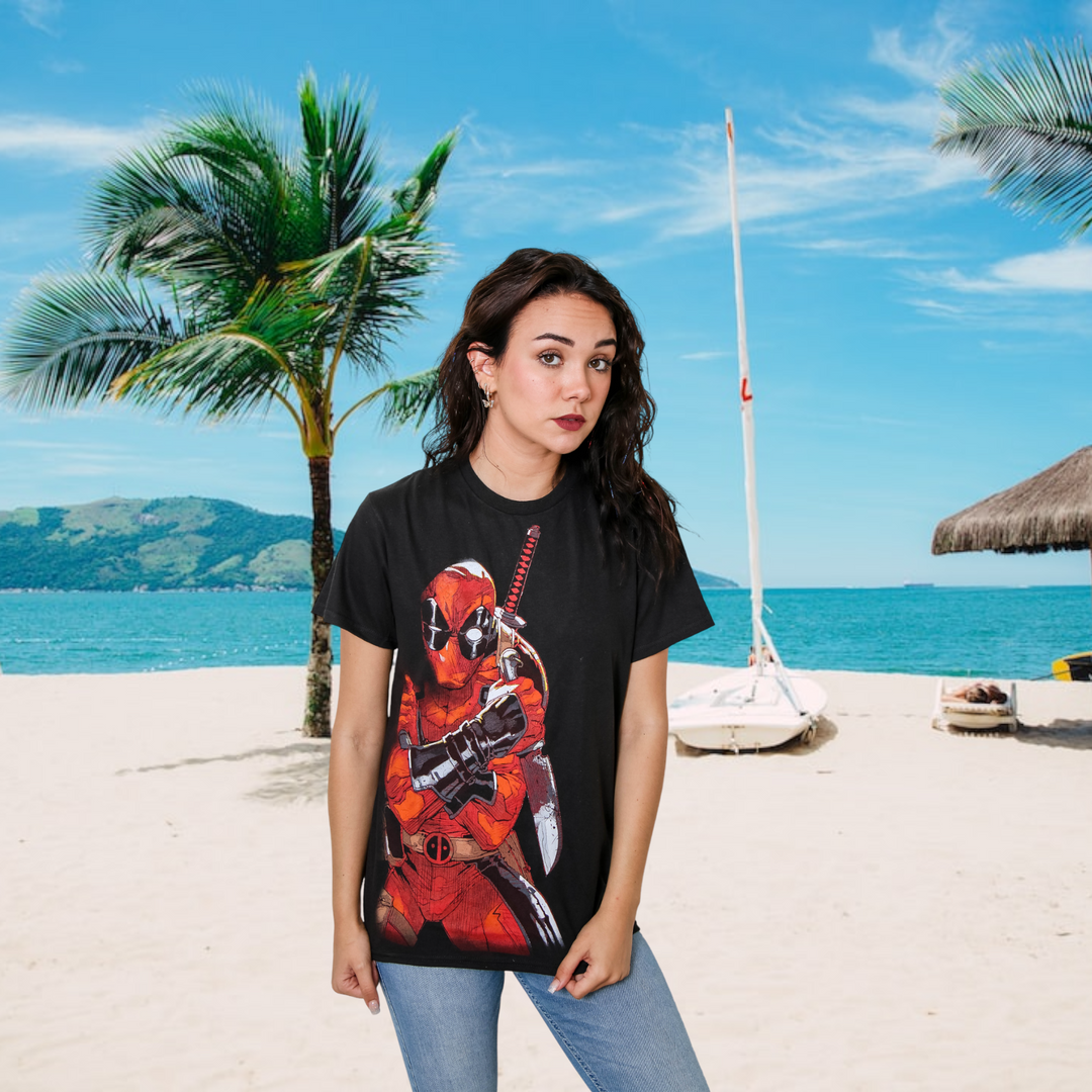 Deadpool Merculese Marvel Comics Licensed Adult T-Shirt