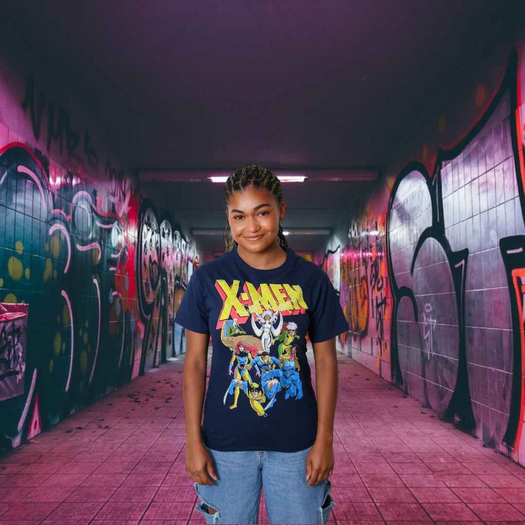 X-Men Animated Series 90's Team Marvel Comics Officially Licensed Adult T-Shirt