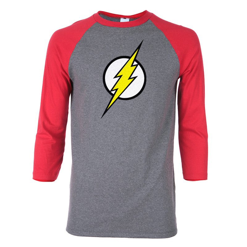 The Flash Symbol DC Comics Baseball T-Shirt