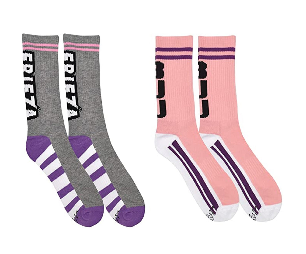Dragon Ball Super Majin Buu And Frieza Anime 2 Pack Crew Socks