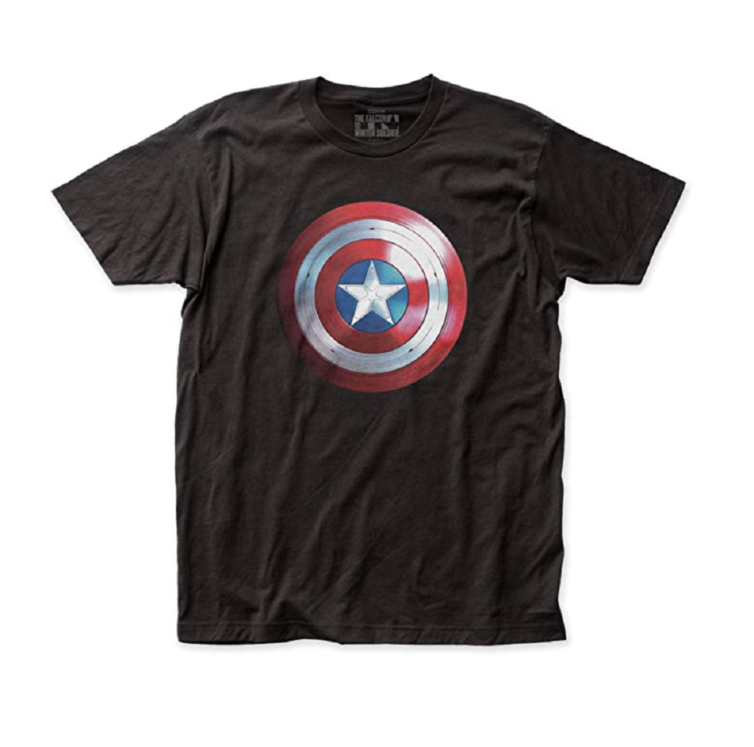 The Falcon and The Winter Soldier Cap Logo Marvel Adult T Shirt
