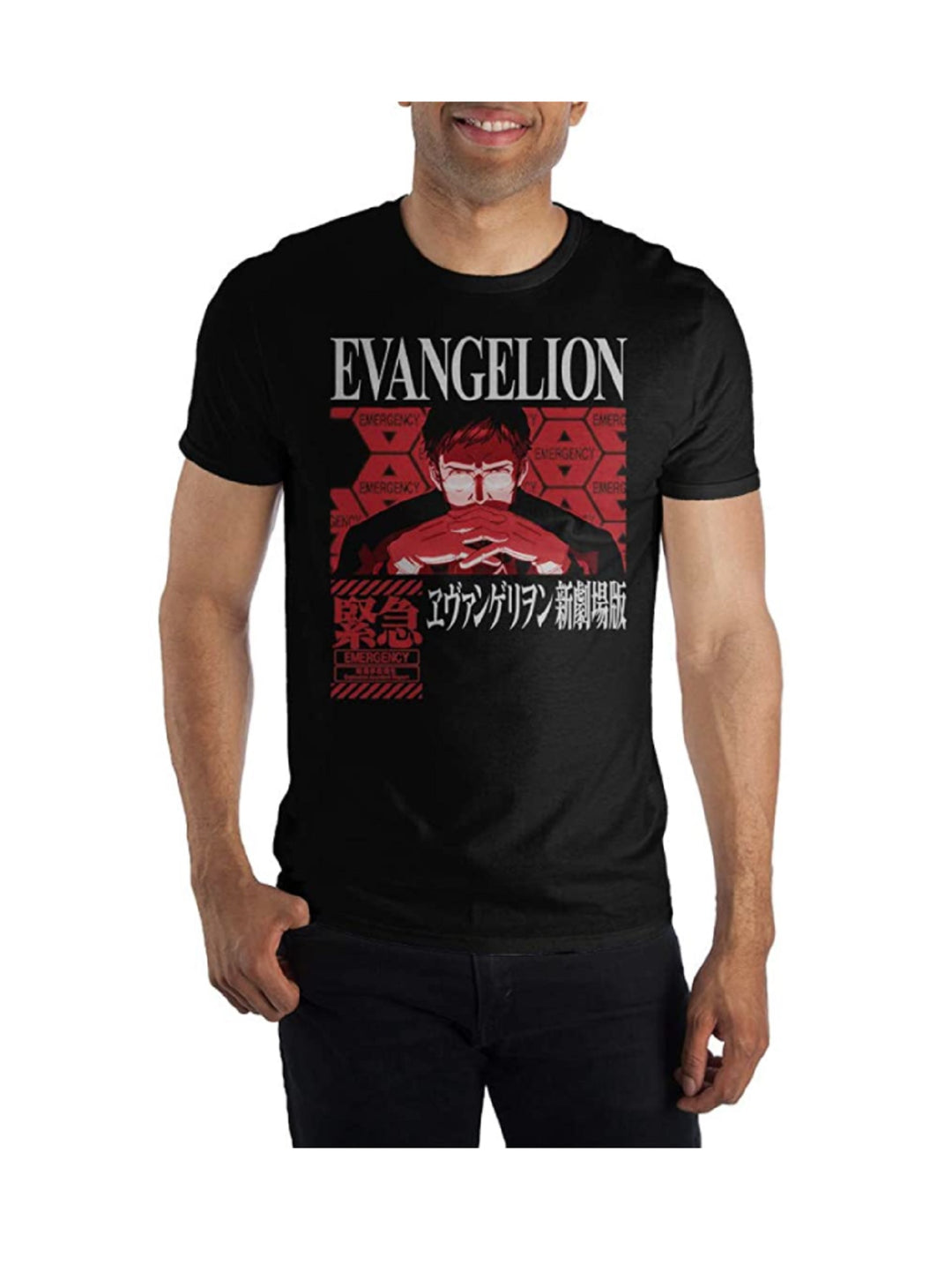 Neon Genesis Evangelion NERV Gendo Anime Adult T Shirt