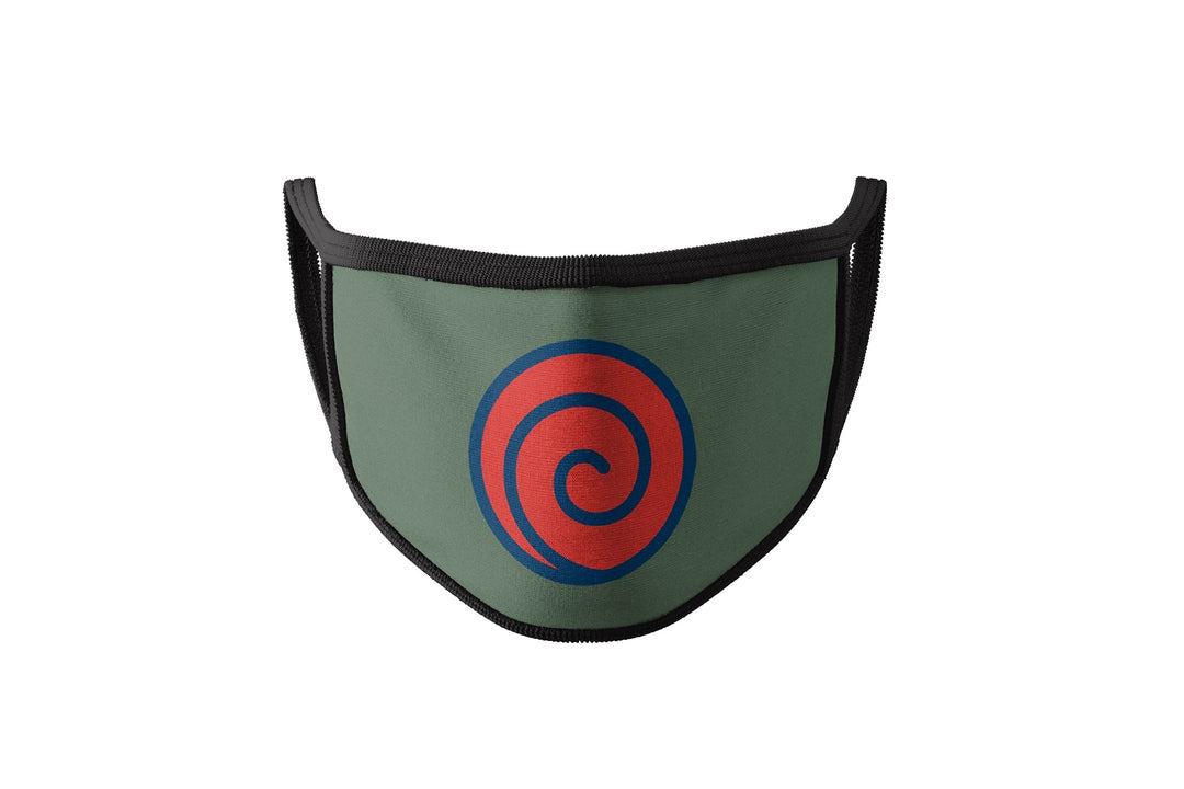 Naruto Shippuden Kakashi Uzamaki Symbol Face Mask Cotton Double Layer Reusable Washable Mask