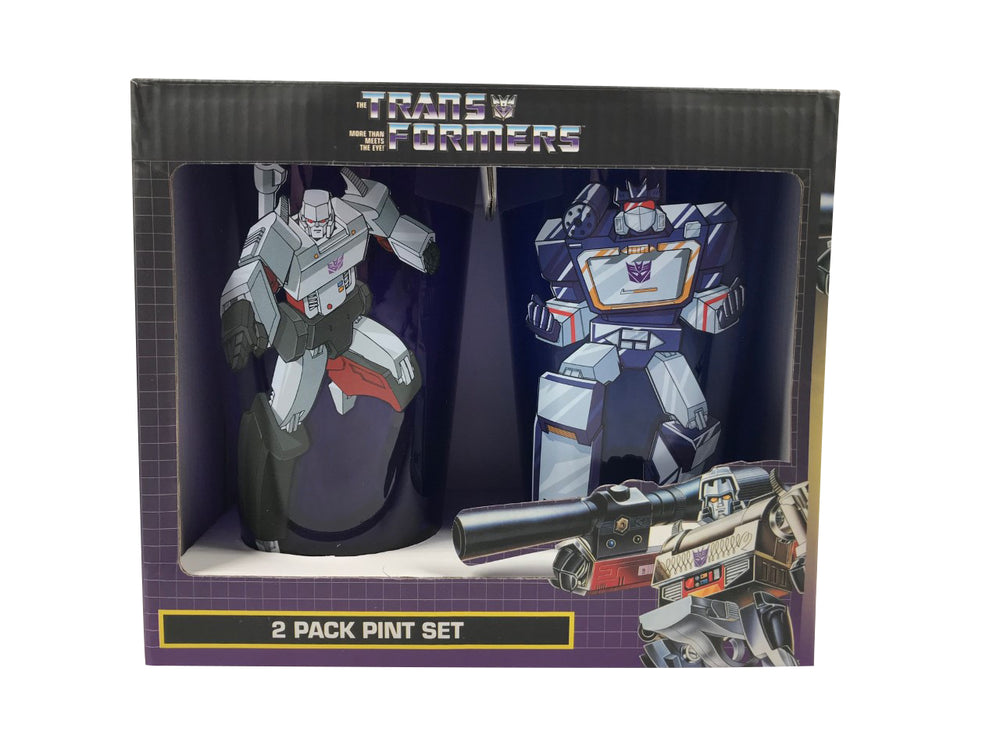 Transformers Decepticons Megatron And Soundwave 2 pack Pint Glass Set