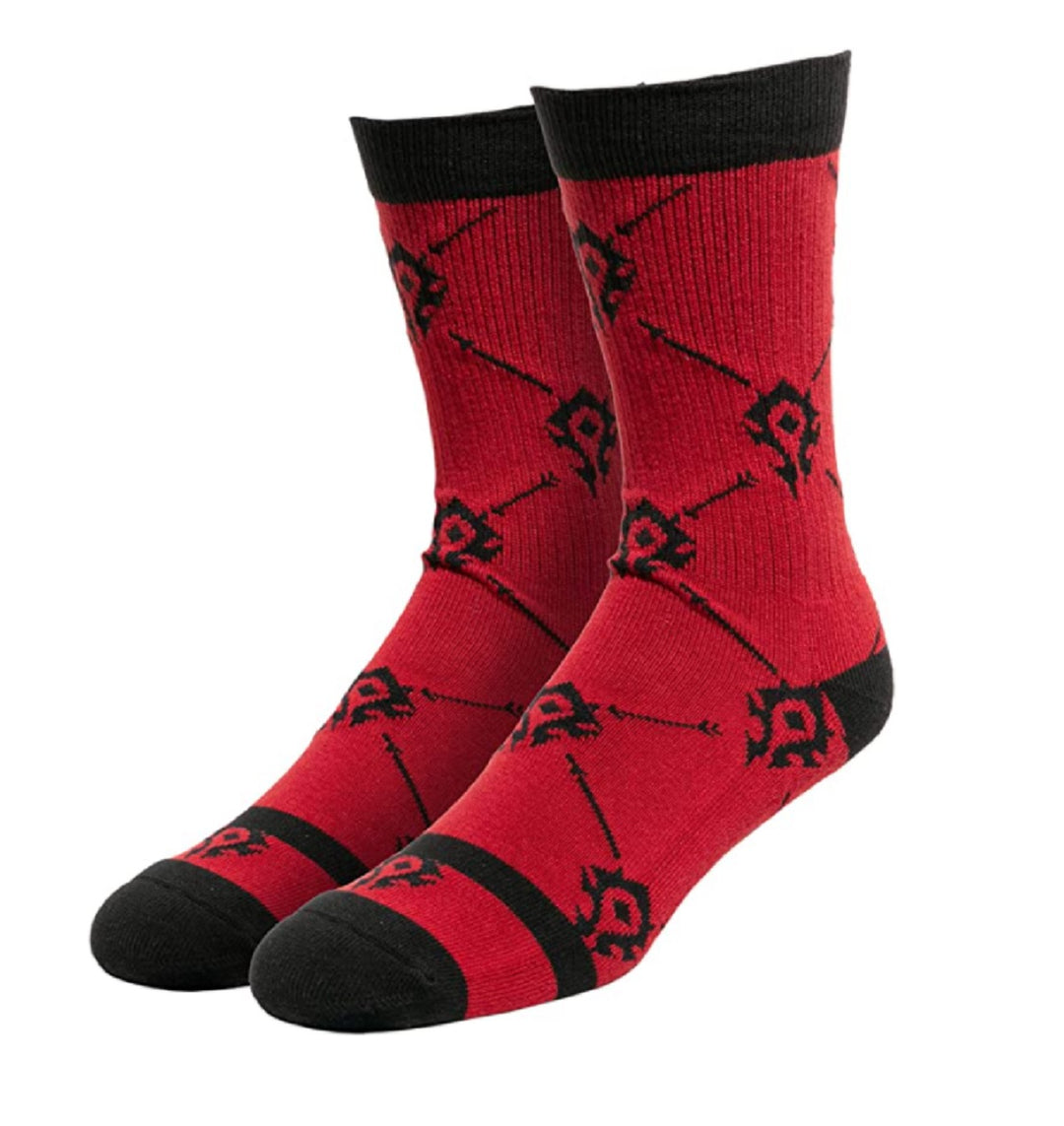 World of Warcraft Strength and Honor Embroidered Athletic Crew Socks
