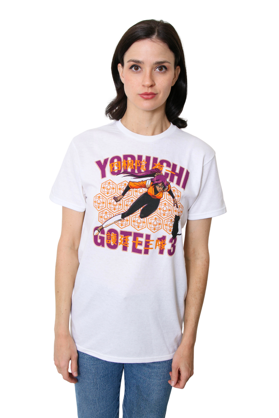 Bleach Yoruichi Clan Symbol Pattern Anime Adult T-Shirt