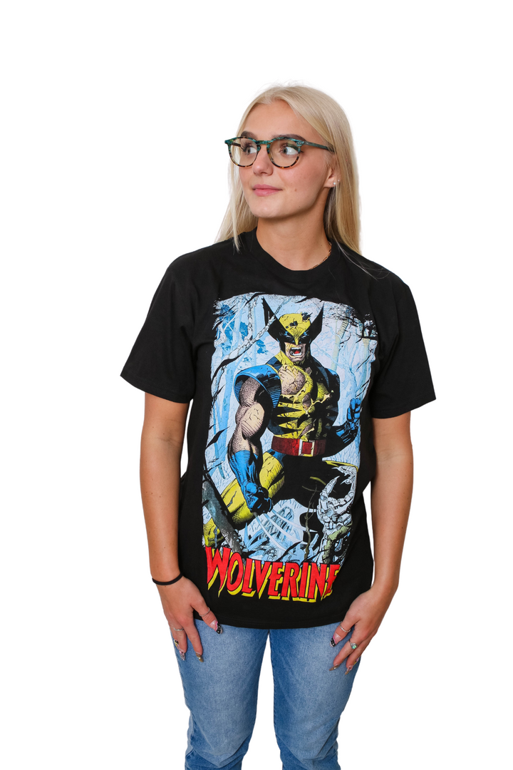 Wolverine 90's Cover By Jim Lee Marvel Comics Adult T-Shirt
