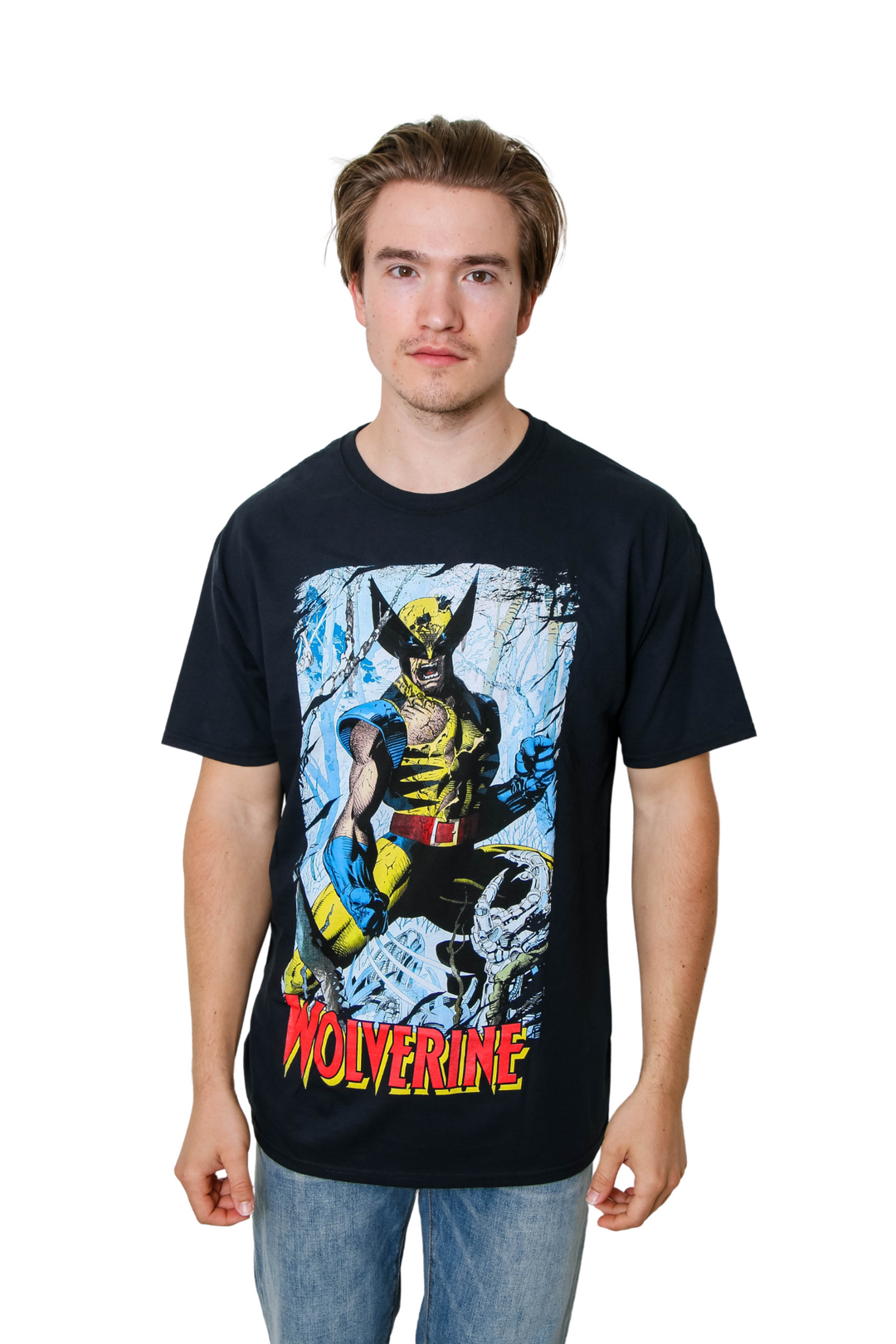 Wolverine 90's Cover By Jim Lee Marvel Comics Adult T-Shirt