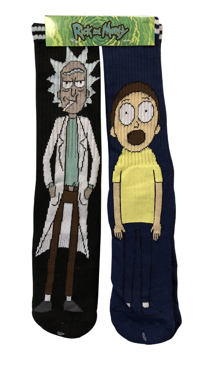 Rick And Morty Characters 2-Pack Athletic Crew Socks