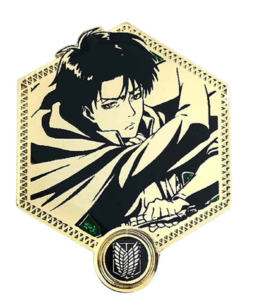 Attack on Titan Captain Levi - Golden Series Anime Enamel Pin