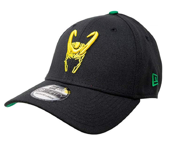 Loki Helmet Symbol Royal Scarlet New Era 39Thirty Fitted Hat - Medium/Large