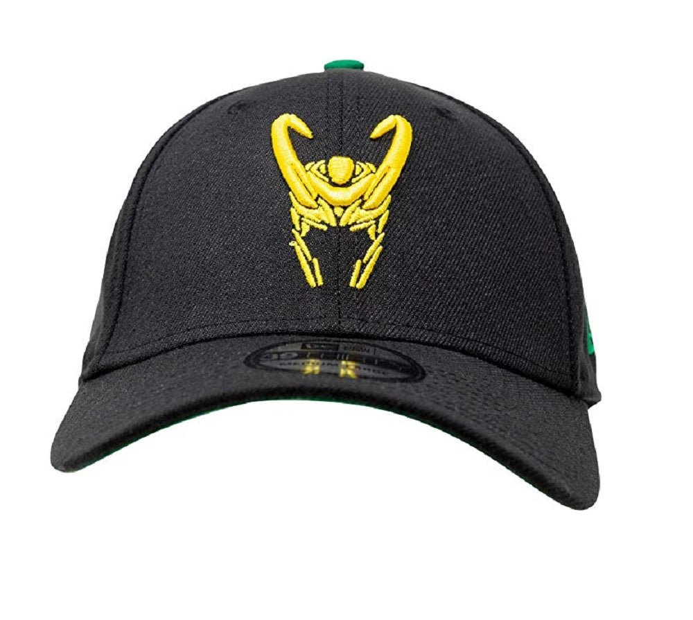 Loki Helmet Symbol Royal Scarlet New Era 39Thirty Fitted Hat - Medium/Large