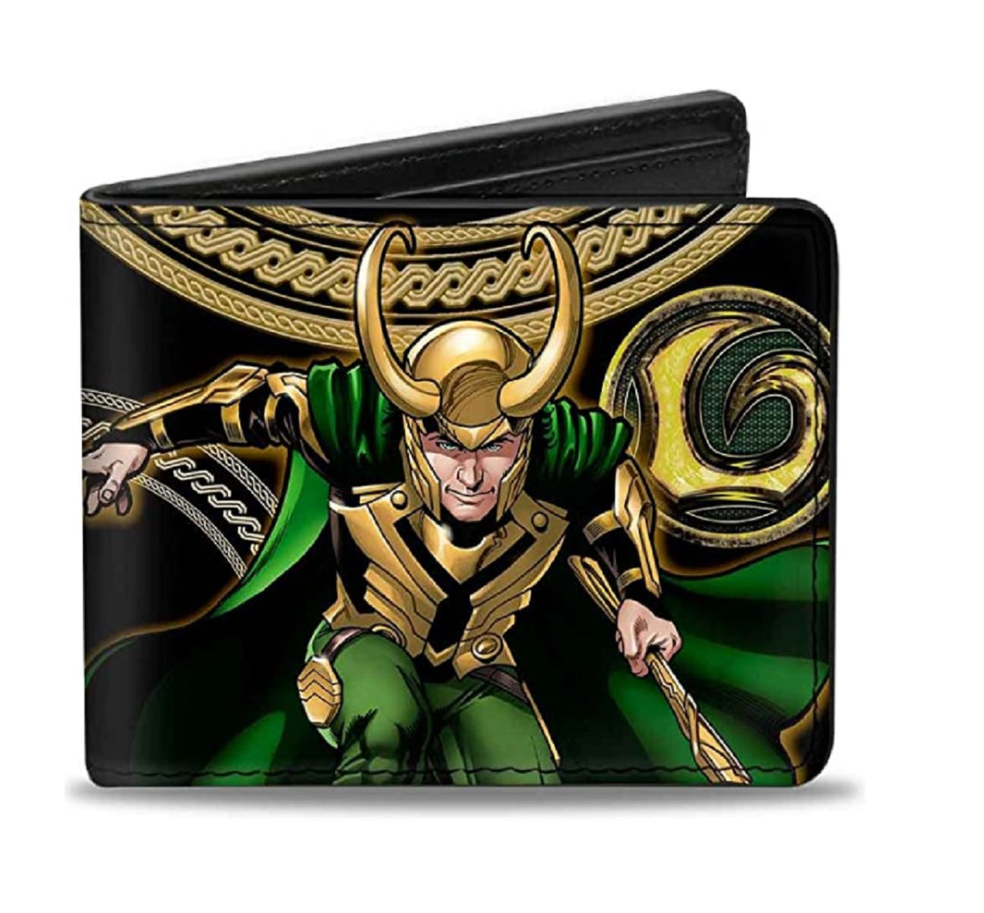 Loki Poses Marvel Comics Bi-Fold Wallet