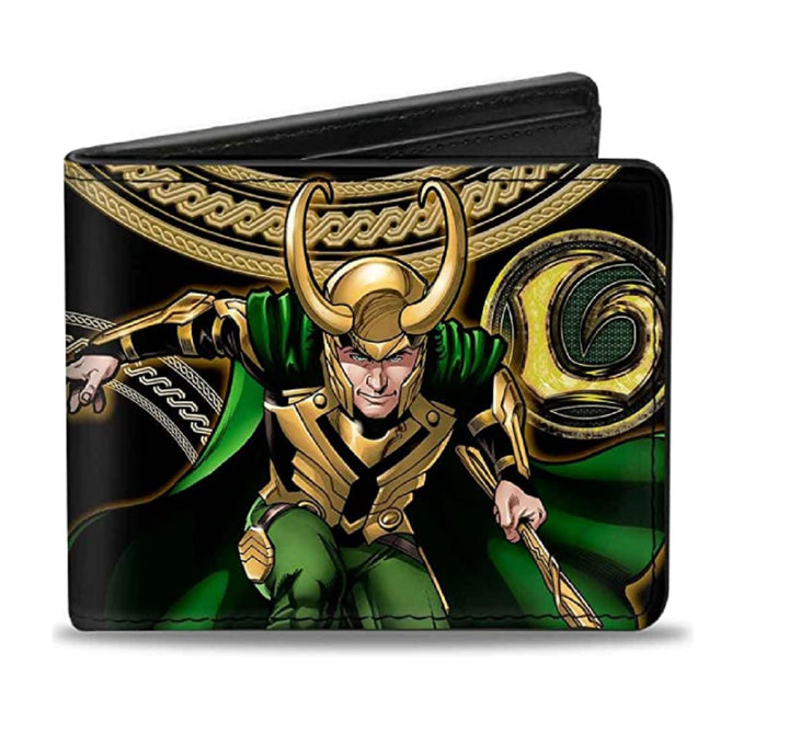 Loki Poses Marvel Comics Bi-Fold Wallet