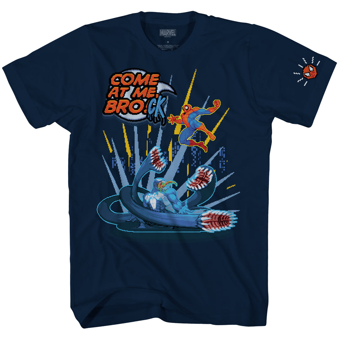 Spider-Man Come At Me Brock Marvel Retro Arcade Adult T Shirt