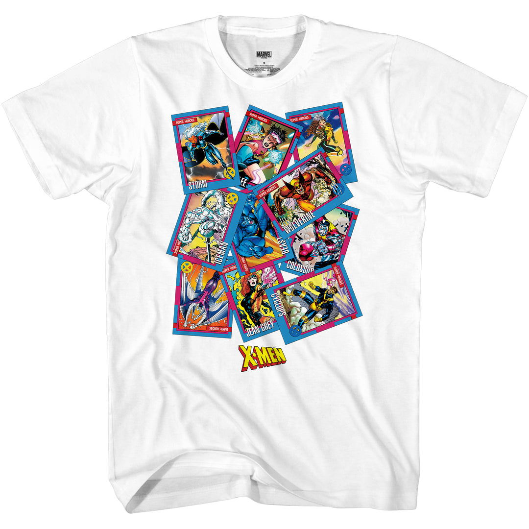 X-Men 90's Trading Cards Collection by Jim Lee Marvel Comics Adult T-Shirt