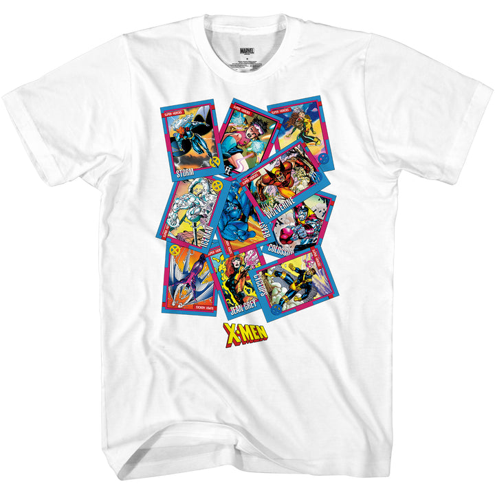 X-Men 90's Trading Cards Collection by Jim Lee Marvel Comics Adult T-Shirt