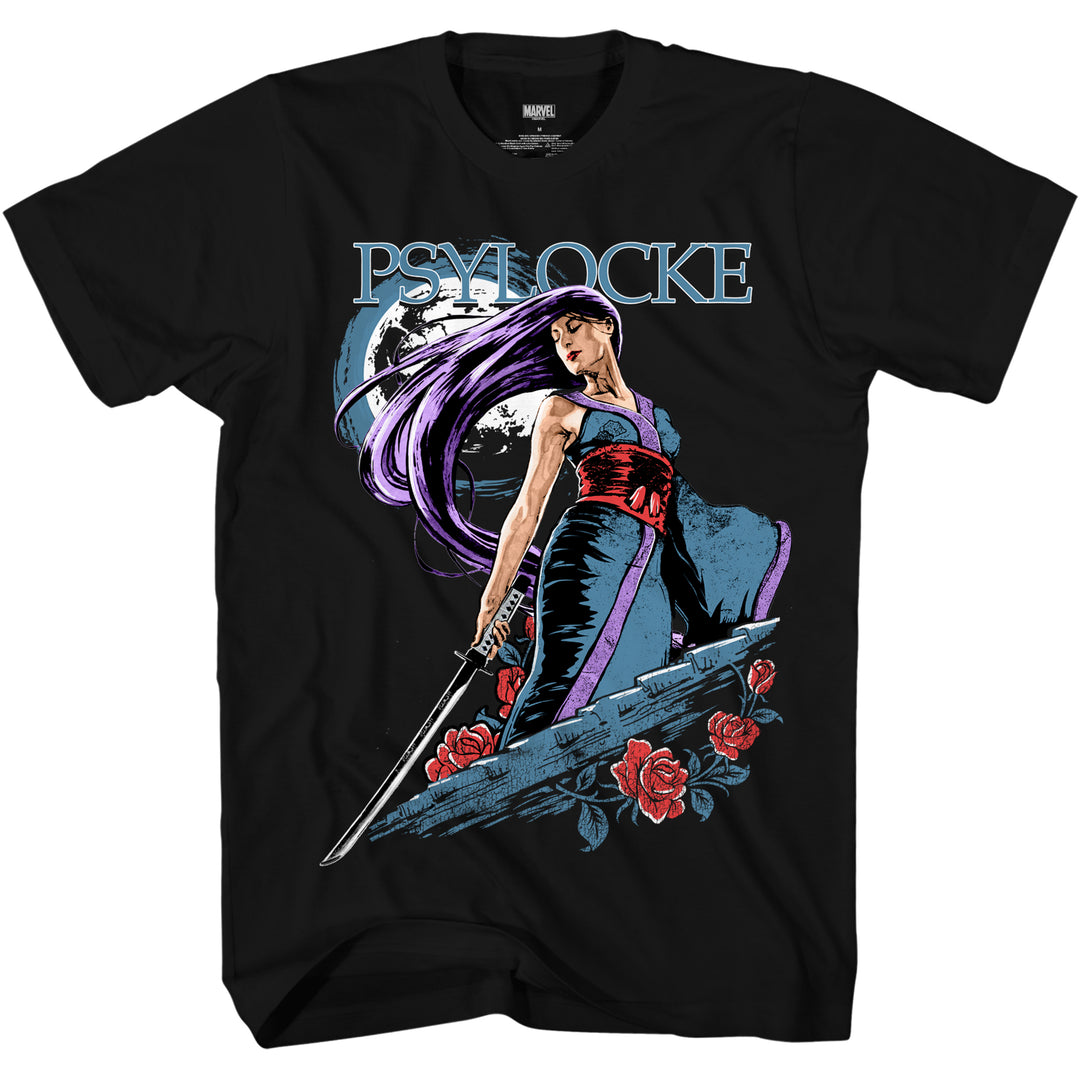 X-Men Psylocke Moon Marvel Comics Adult T-Shirt