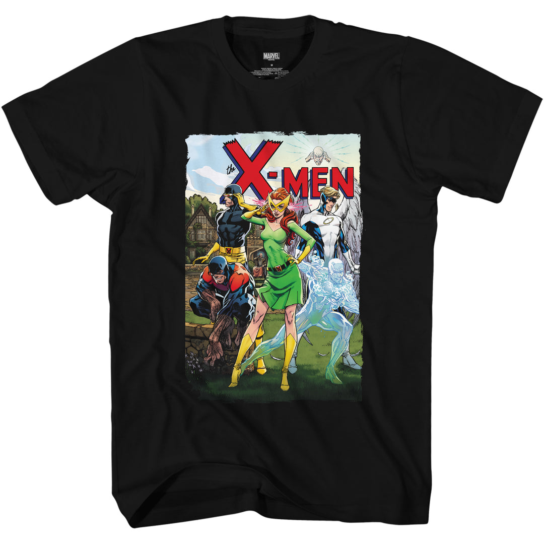 Marvel Comics X-Men Original Team by J. Scott Campbell Adult T-Shirt