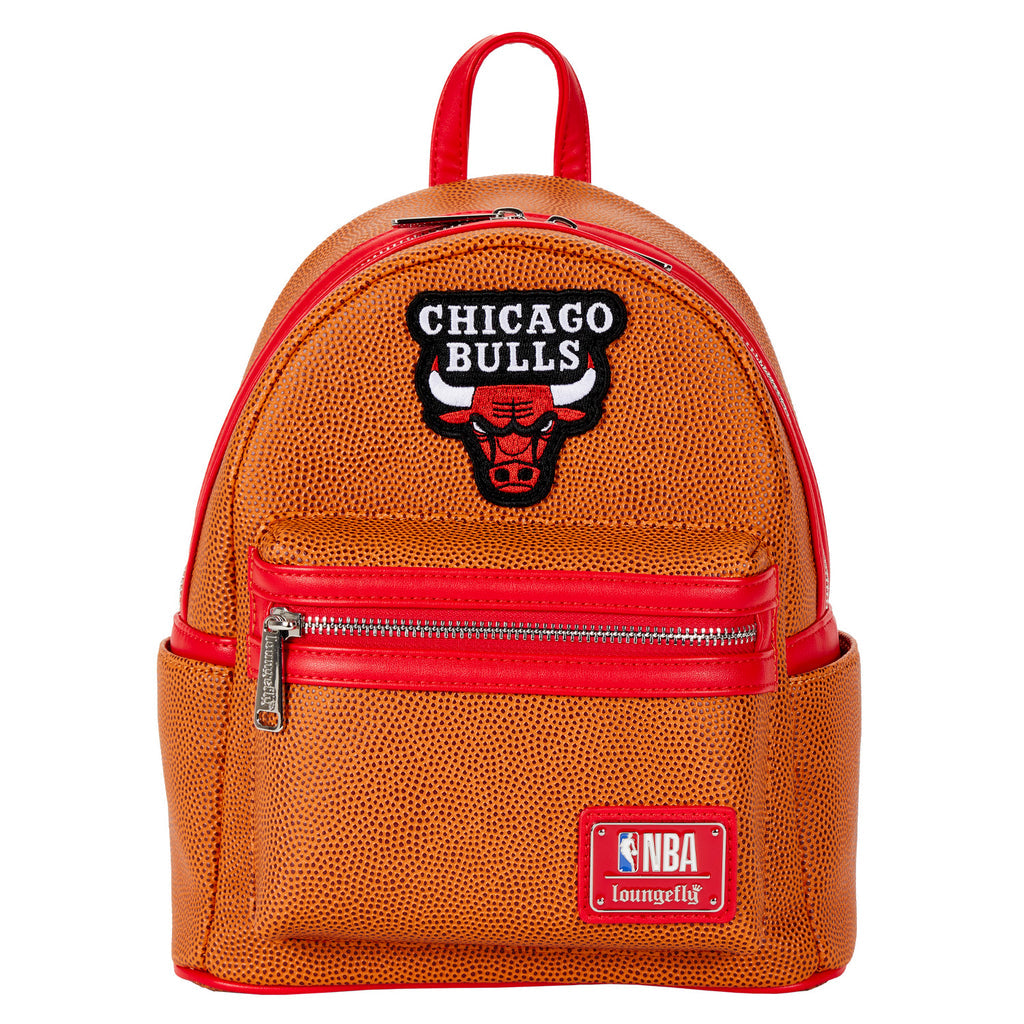 Loungefly NBA Chicago Bulls Basketball Logo Mini Backpack