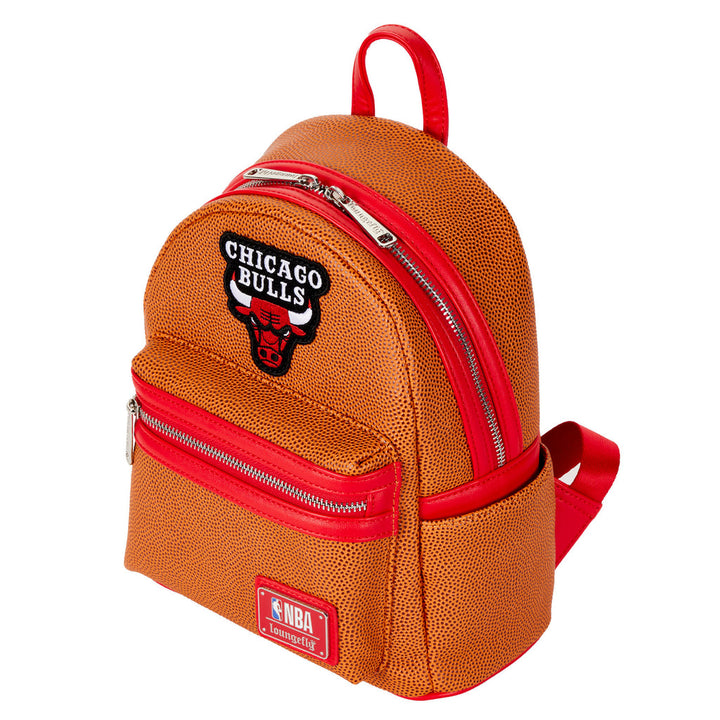 Loungefly NBA Chicago Bulls Basketball Logo Mini Backpack
