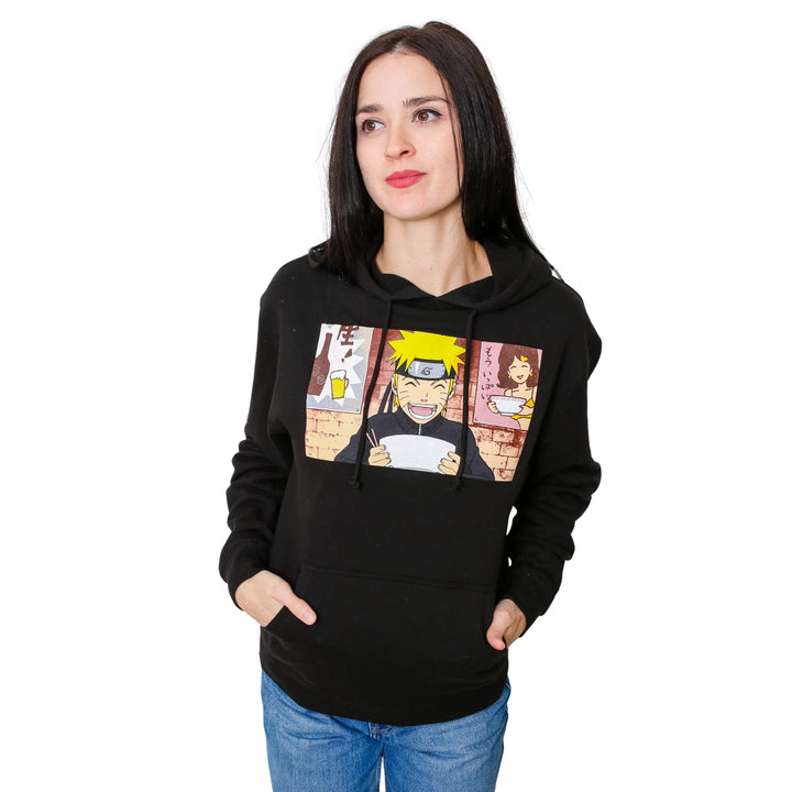 Naruto Shippuden Ichiraku Ramen With Sleeve Prints Anime Adult Pullover Hoodie