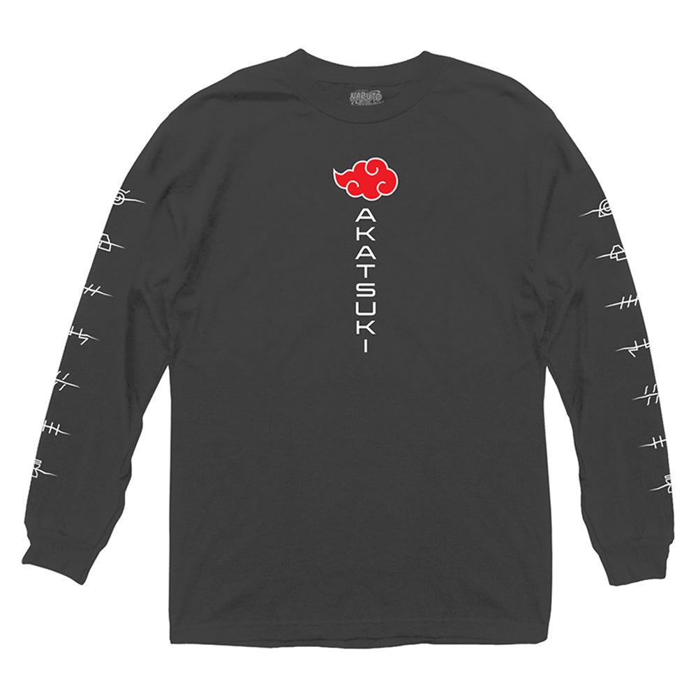 Naruto Shippuden Akatsuki Anti Village Symbols Anime Adult Long Sleeve –  YourFavoriteTShirts