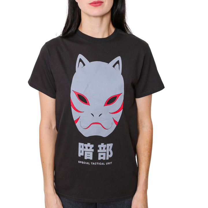 Naruto Shippuden Anbu Black Ops Mask Anime T Shirt