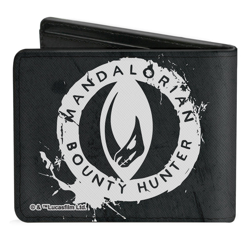 Star Wars The Mandalorian Helmet Bounty Hunter Icon Bifold Wallet