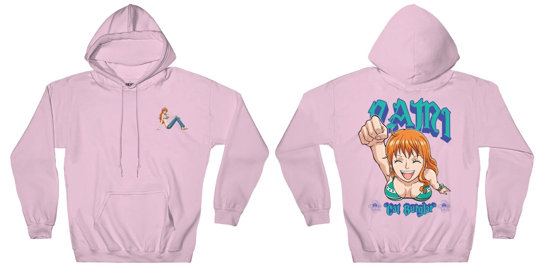 One Piece Nami Cat Burglar With Back Print Officially Licensed Adult Hoodie