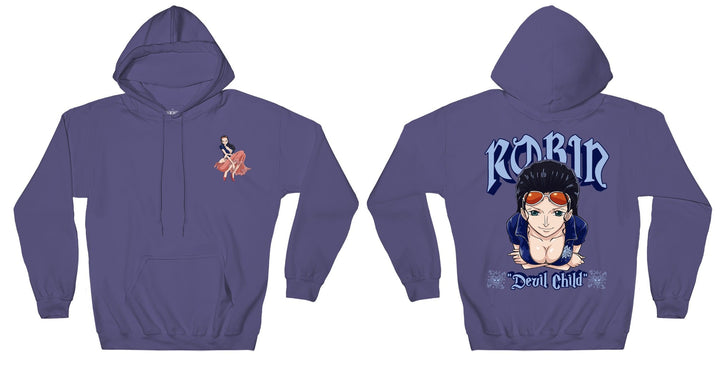 One Piece Robin Devil Child With Back Print Officially Licensed Adult Hoodie