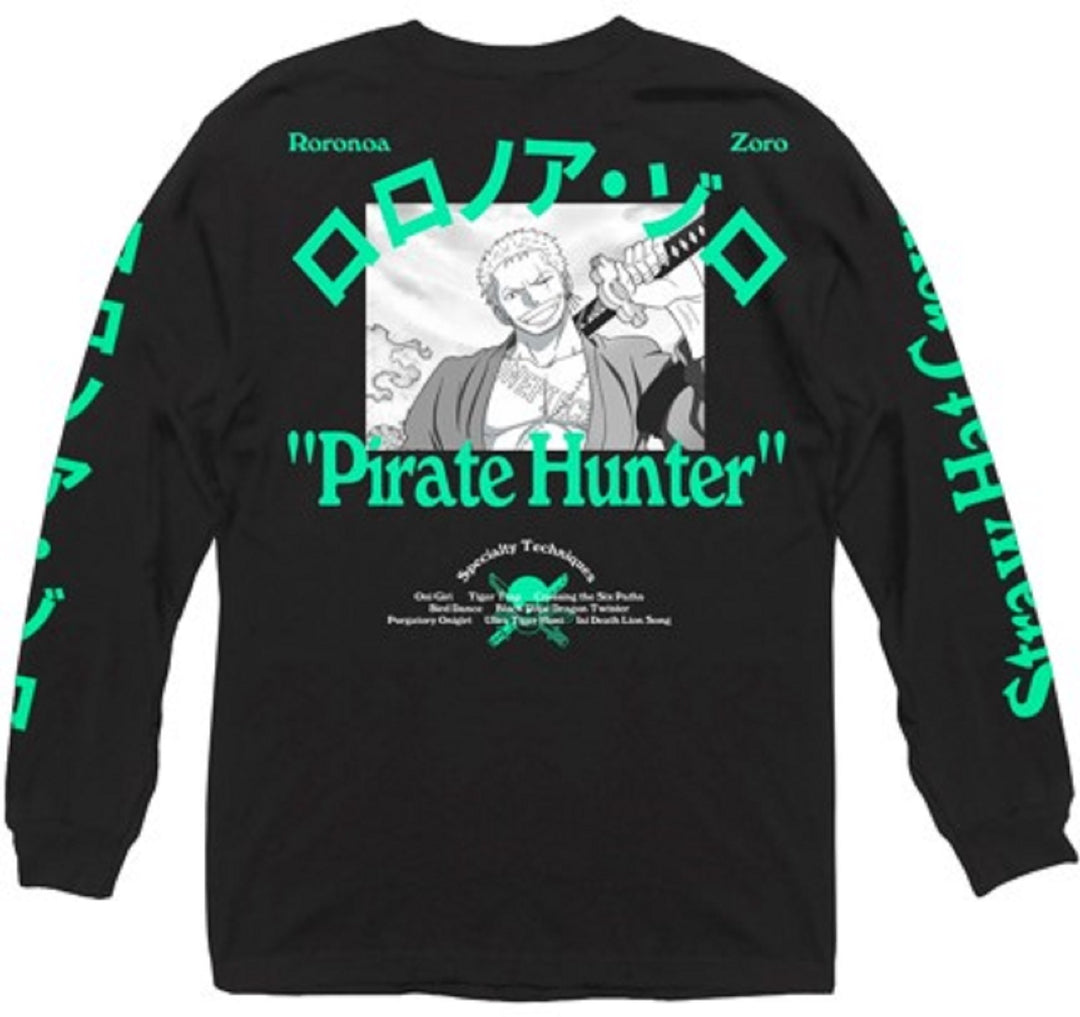 One Piece Roronoa Pirate Hunter Anime Adult Long Sleeve T-Shirt