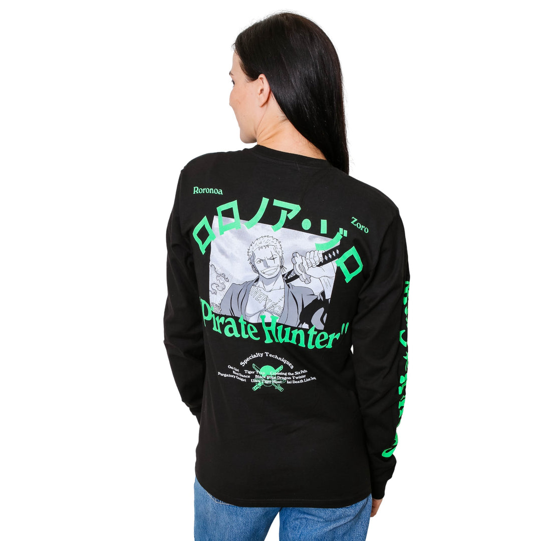 One Piece Roronoa Pirate Hunter Anime Adult Long Sleeve T-Shirt