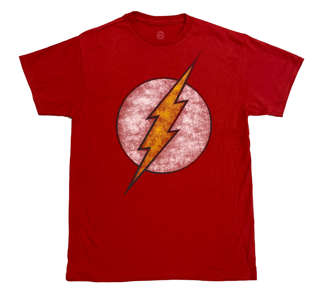 The Flash Distressed Logo DC Comics Adult T-Shirt