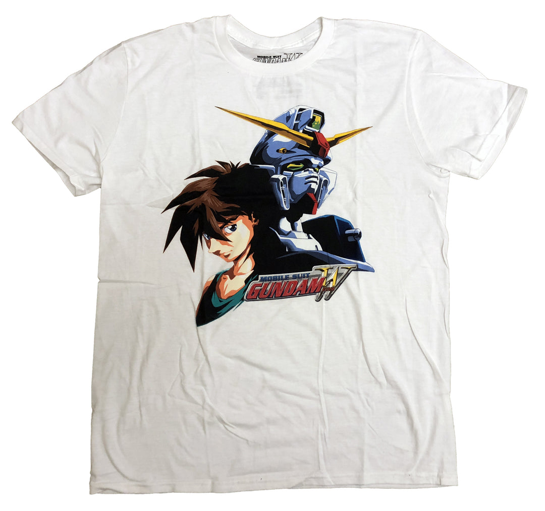 Gundam Wing Heero And Gundam Adult T-Shirt