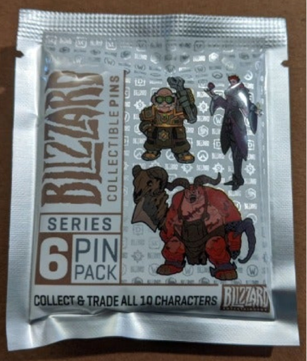 Blizzard Collectible Pins Series 6 - Overwatch WoW Diablo One Sealed bag