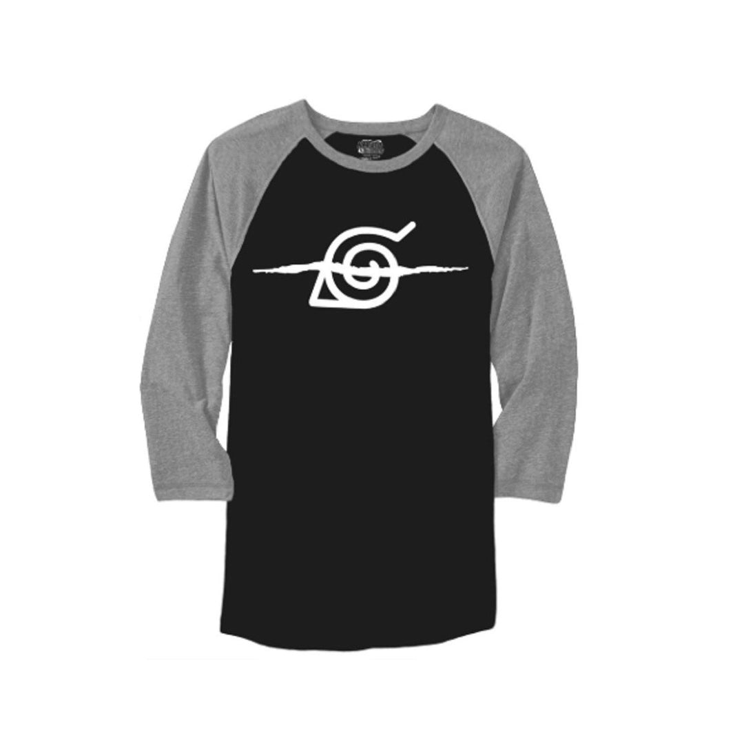 Naruto Shippuden Anti Leaf Symbol Adult Baseball Raglan Shirt