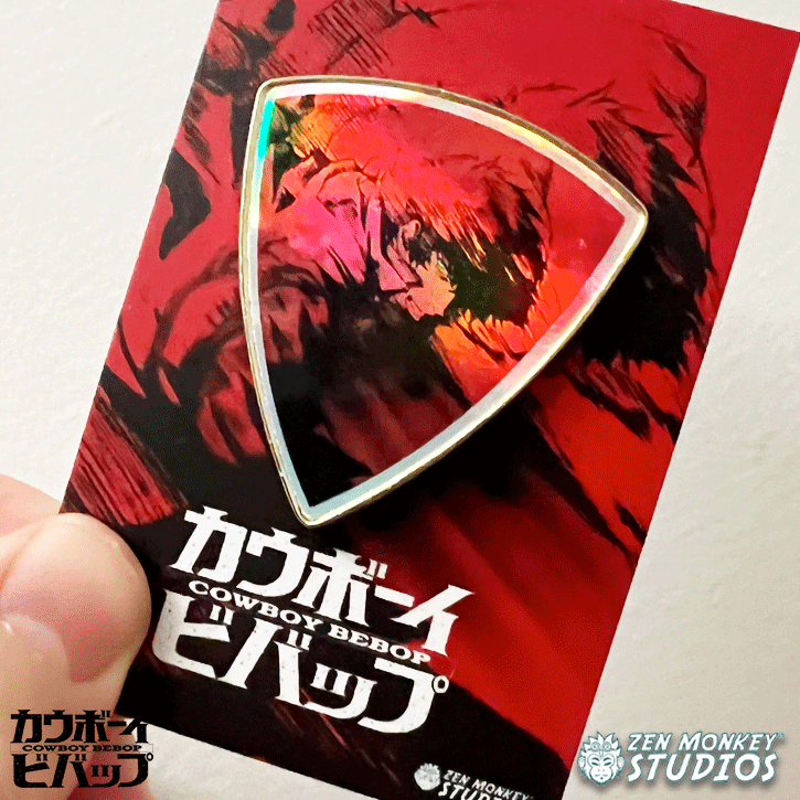 Spike Spiegel - Foil Shield Series - Cowboy Bebop Pin Zen Monkey Studios